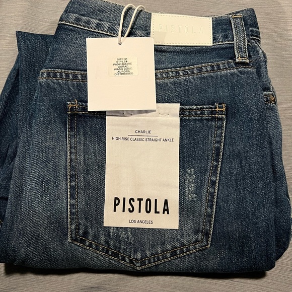 Pistola Charlie High Rise Classic Straight Ankle in Getaway Vintage - FINAL SALE